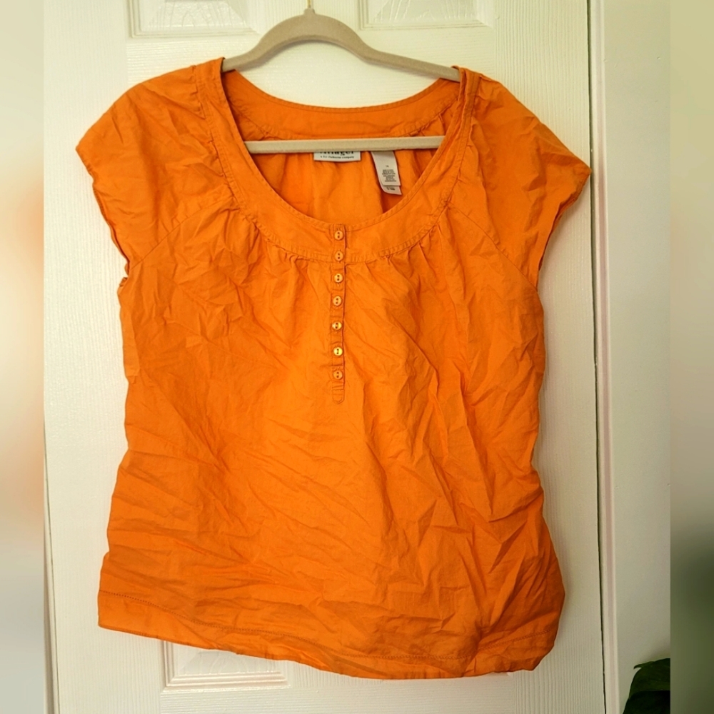 Orange Y2K Top